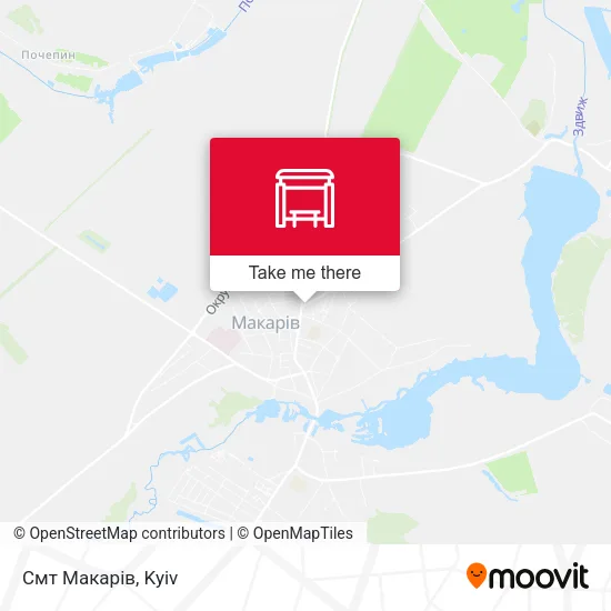 Карта Смт Макарів
