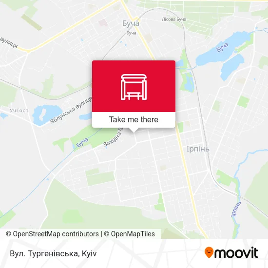 Карта Вул. Тургенівська