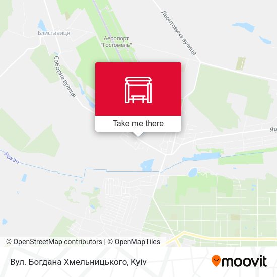 Карта Вул. Богдана Хмельницького