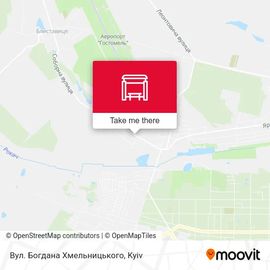 Карта Вул. Богдана Хмельницького