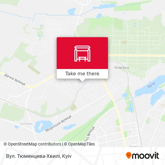 Вул. Тюменцева-Хвилі map