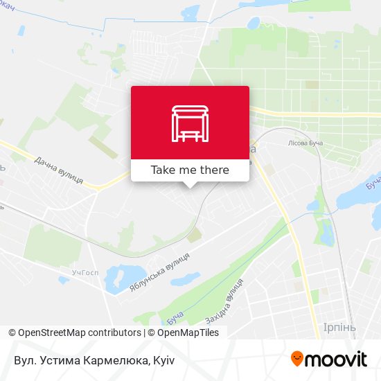 Вул. Устима Кармелюка map