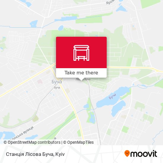 Станція Лісова Буча map