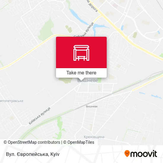 Карта Вул. Європейська