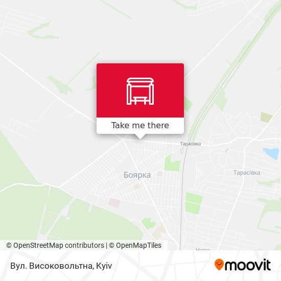 Вул. Високовольтна map