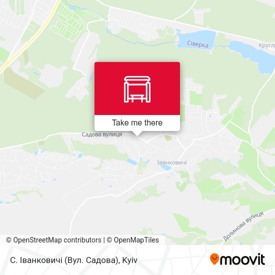 Карта С. Іванковичі (Вул. Садова)
