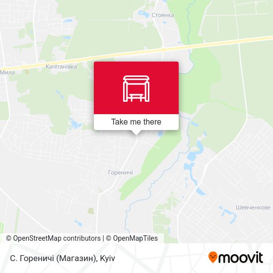 Карта С. Гореничі (Магазин)