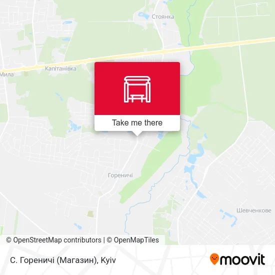 Карта С. Гореничі (Магазин)