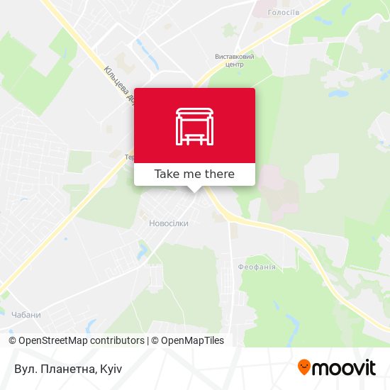 Вул. Планетна map