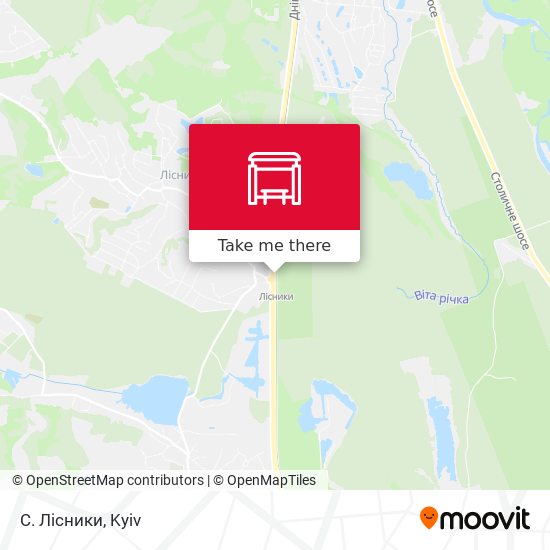 С. Лісники map