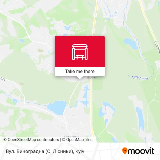 Вул. Виноградна (С. Лісники) map