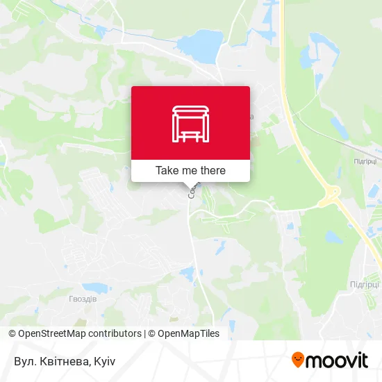 Вул. Квітнева map