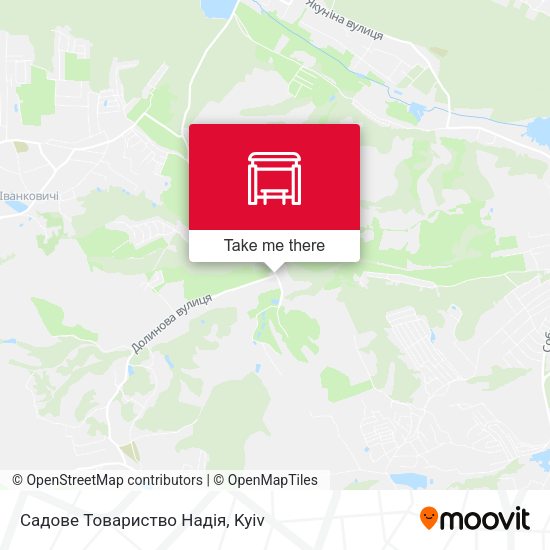 Карта Садове Товариство Надія