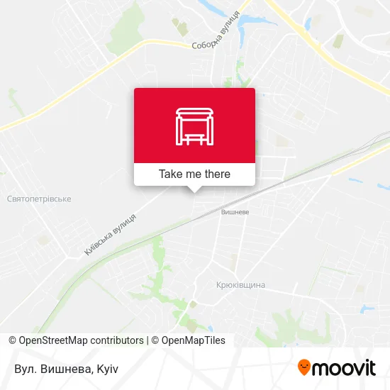 Карта Вул. Вишнева