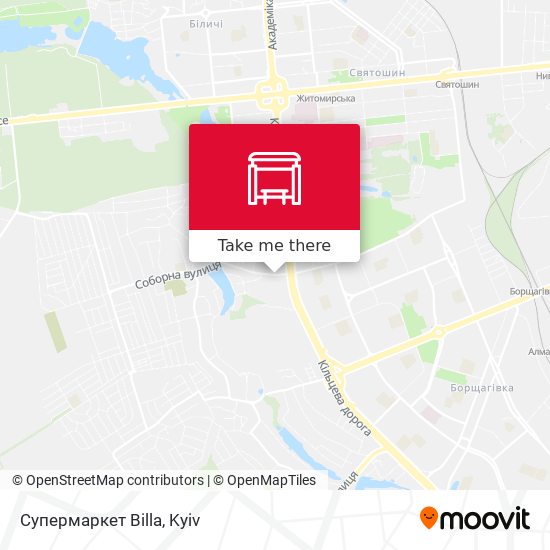Супермаркет Billa map