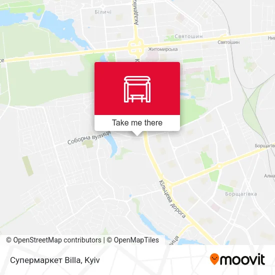 Супермаркет Billa map