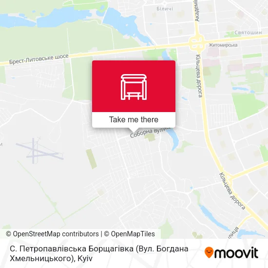 С. Петропавлівська Борщагівка (Вул. Богдана Хмельницького) map