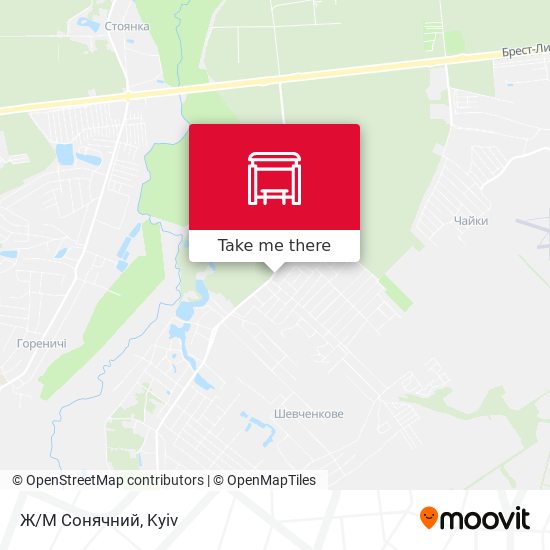 Ж/М Сонячний map