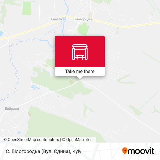 Карта С. Білогородка (Вул. Єдина)