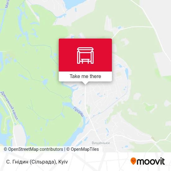 Карта С. Гнідин (Сільрада)