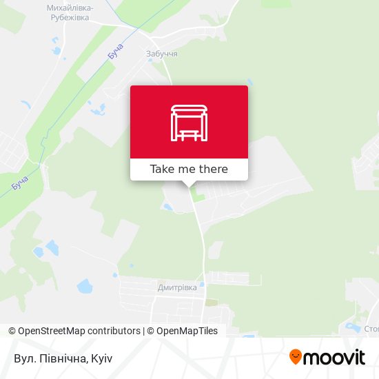 Вул. Північна map