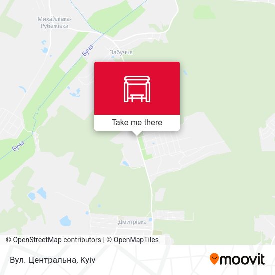 Карта Вул. Центральна