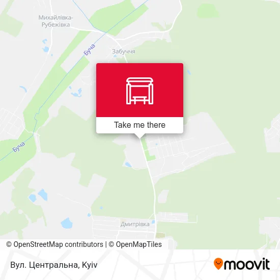 Карта Вул. Центральна
