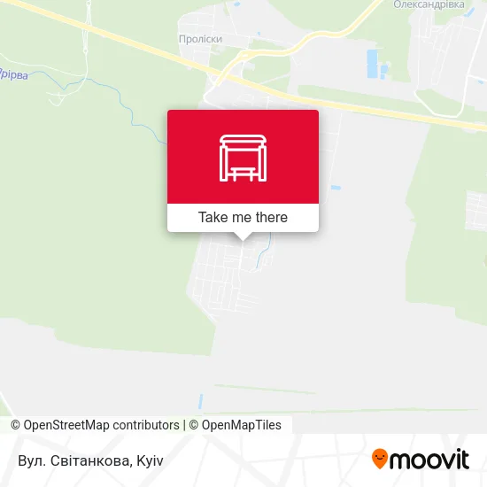 Карта Вул. Світанкова