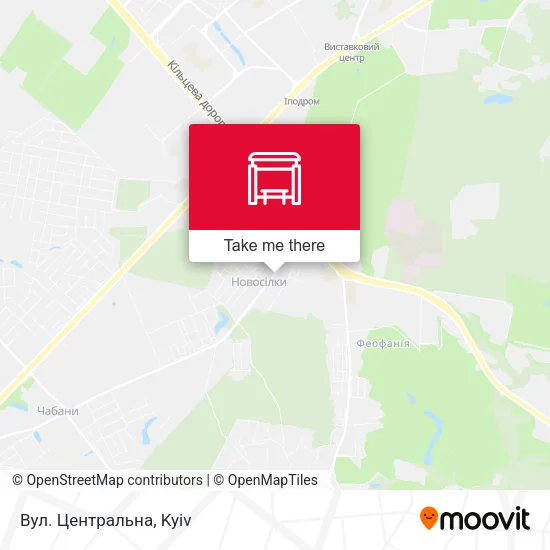 Карта Вул. Центральна
