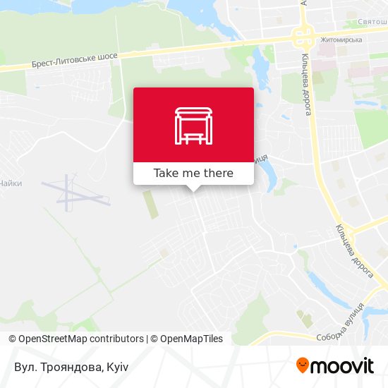 Вул. Трояндова map