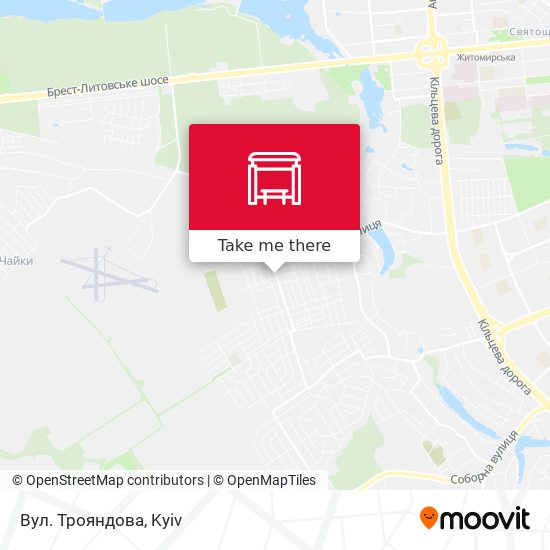 Вул. Трояндова map
