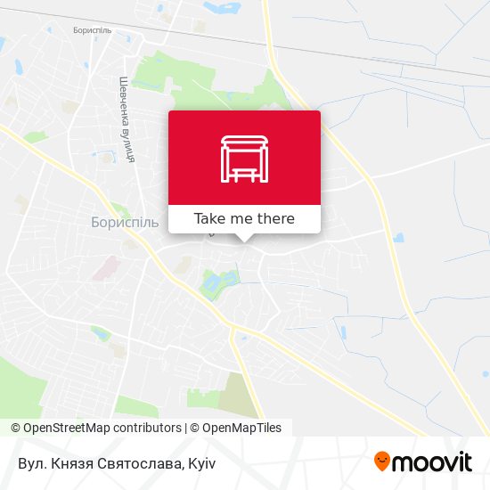 Вул. Князя Святослава map
