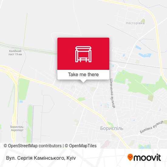 Карта Вул. Сергія Камінського