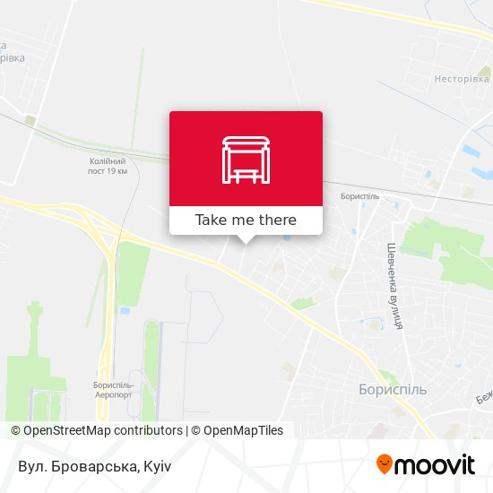 Вул. Броварська map