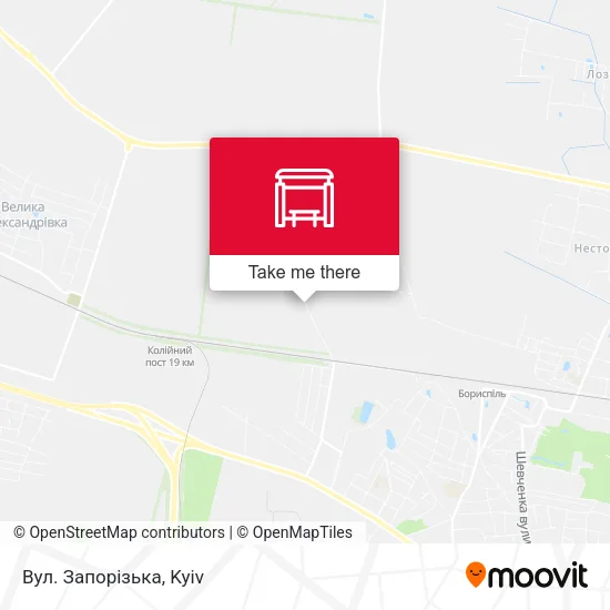 Карта Вул. Запорізька