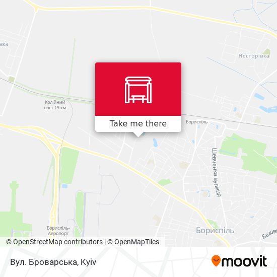 Вул. Броварська map