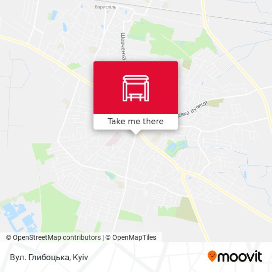 Вул. Глибоцька map