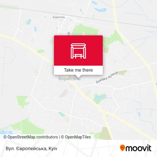 Карта Вул. Європейська