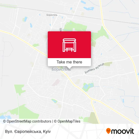 Карта Вул. Європейська
