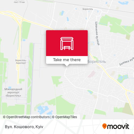 Вул. Кошового map