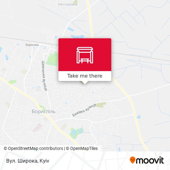 Вул. Широка map