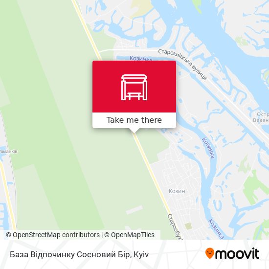 База Відпочинку Сосновий Бір map