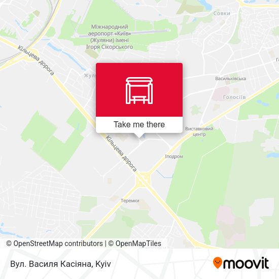 Карта Вул. Василя Касіяна