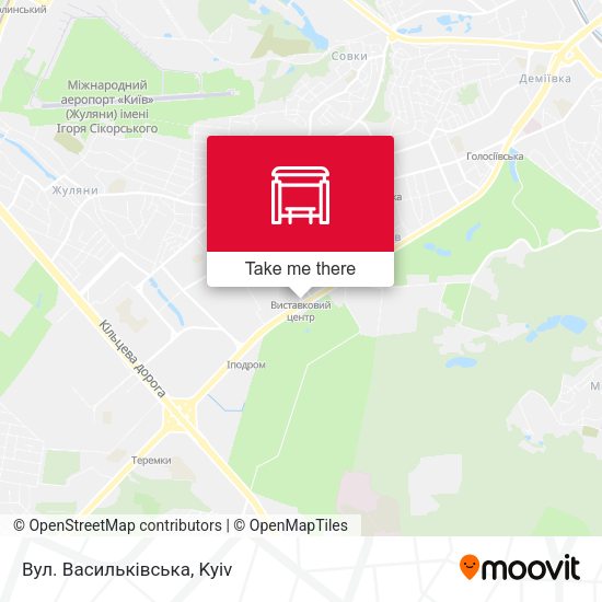 Карта Вул. Васильківська