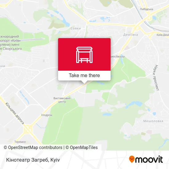 Карта Кінотеатр Загреб