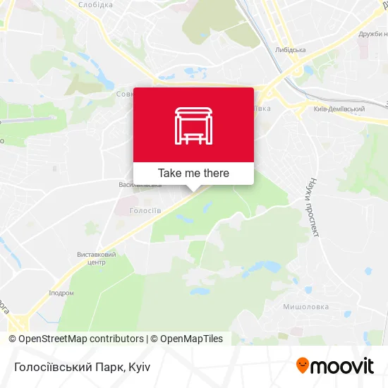 Карта Голосіївський Парк