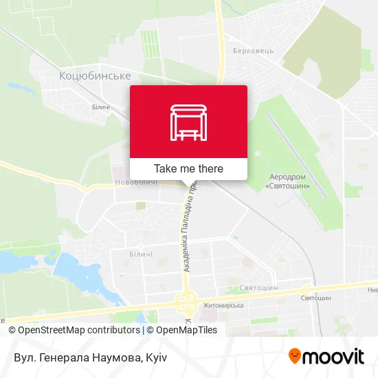 Карта Вул. Генерала Наумова