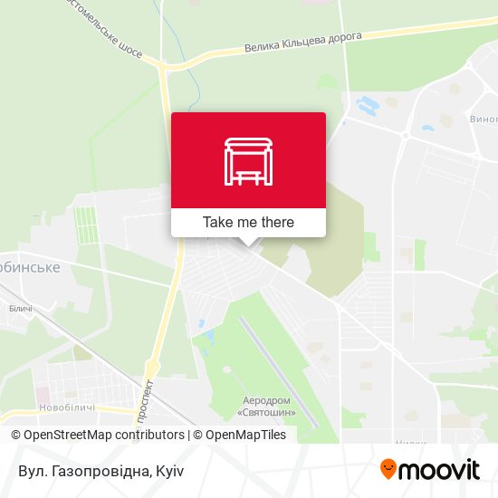 Карта Вул. Газопровідна