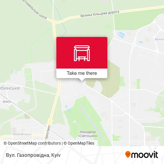 Карта Вул. Газопровідна