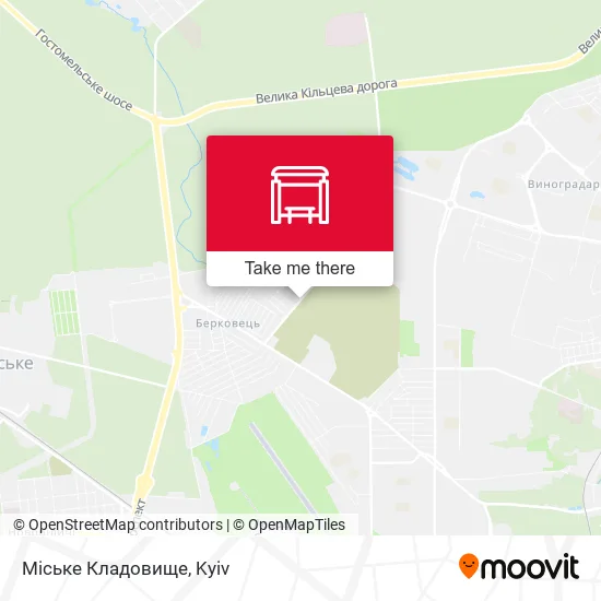 Карта Міське Кладовище
